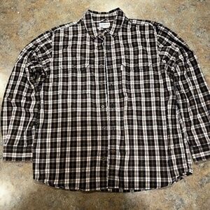 Carhartt Flannel Plaid Shirt – Men's XL – Relaxed Fit